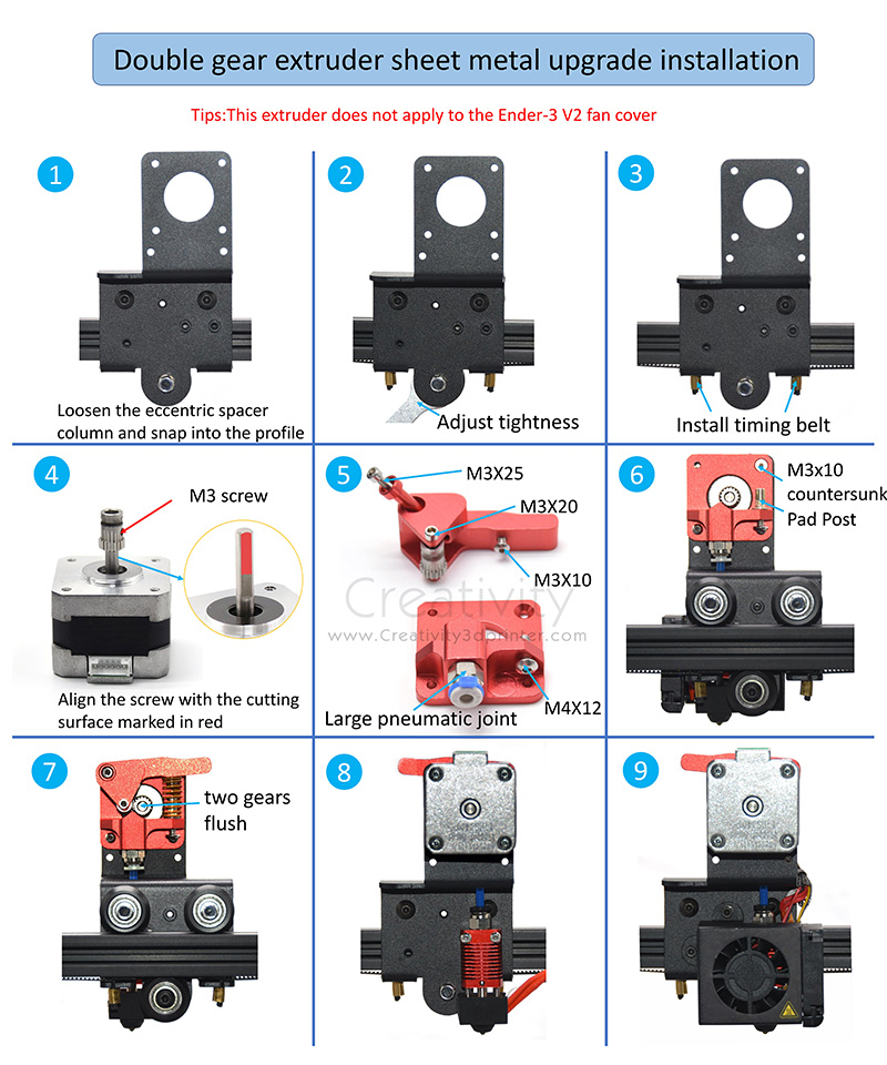 Upgrade Direct Drive Dual Gear - огляд і ціна 3D Printer Stand