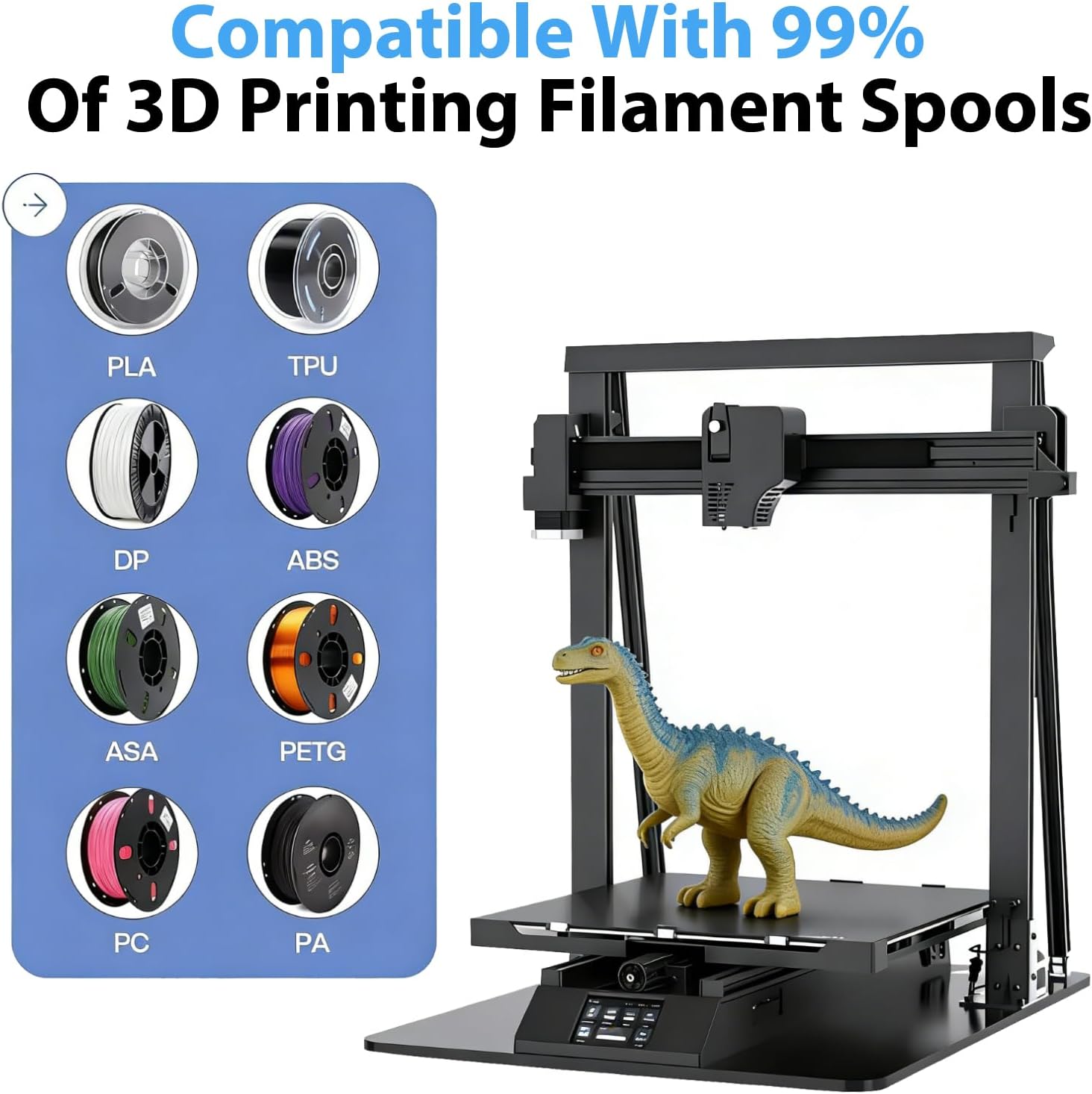 Upgraded 3D Printer Black Fila - огляд і ціна Abs Filament