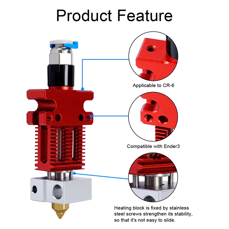 3D Printer Parts CR6 SE J-head - огляд і ціна Direct Drive Extruder