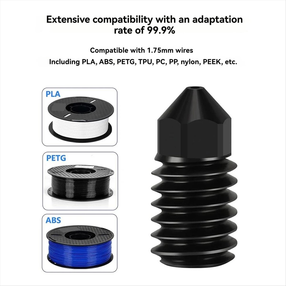 SWXF For A1 Nozzle Hardened St - огляд і ціна Hotend 0.4Mm